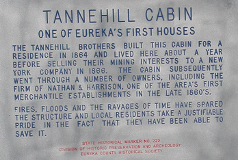 Tannehill Cabin historical marker