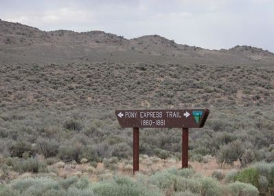 Pony Express trail marker